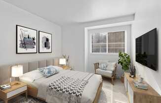 Elevate Apartments in Lynwood, Washington Model Bedroom