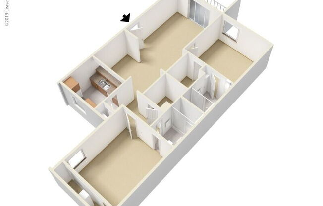 2 beds, 2 baths, 913 sqft, $1,485