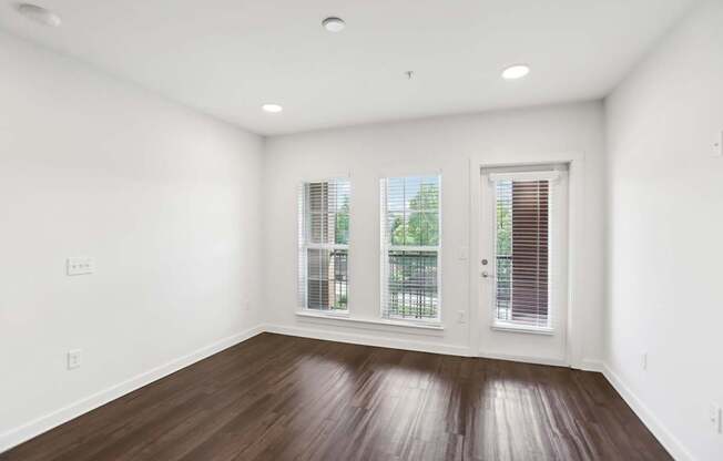 Living room with two windows