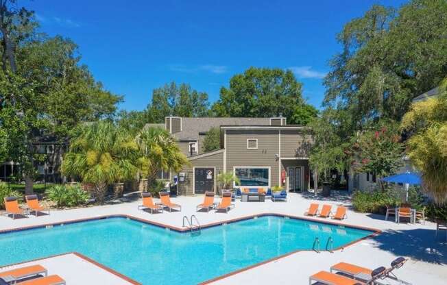 Sparkling Swimming Pool at The Avenues of West Ashley in Charleston, SC