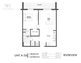 1 bed, 1 bath, 820 sqft, $2,473