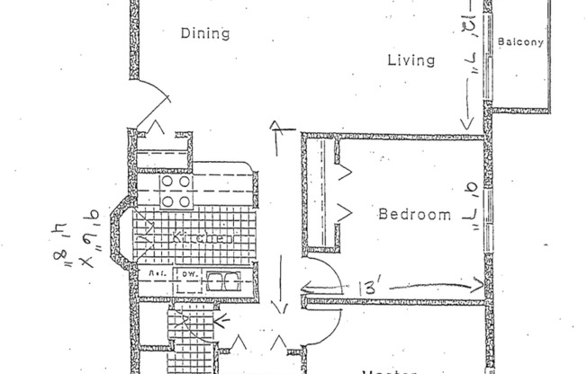 2 beds, 1 bath, 1,100 sqft, $1,550, Unit 70-303