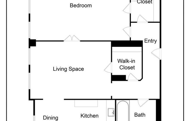 1 bed, 1 bath, 760 sqft, $2,200, Unit 501