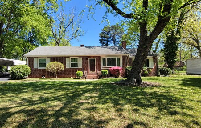 Brick ranch in Southside with large private back yard