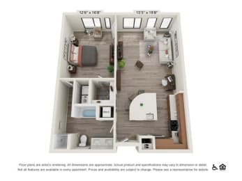 1 bed, 1 bath, 978 sqft, $2,325