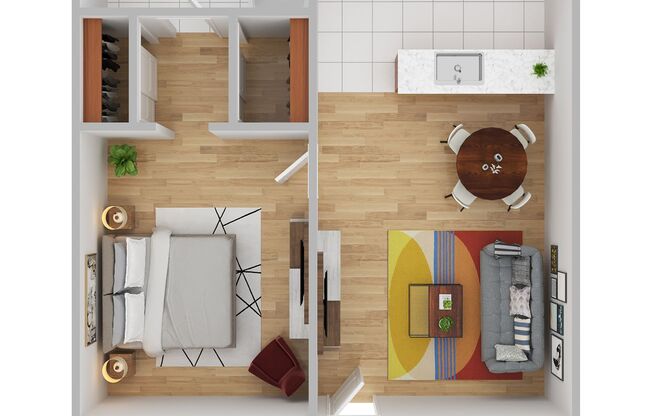 1 bed, 1 bath, 460 sqft, $925, Unit 223