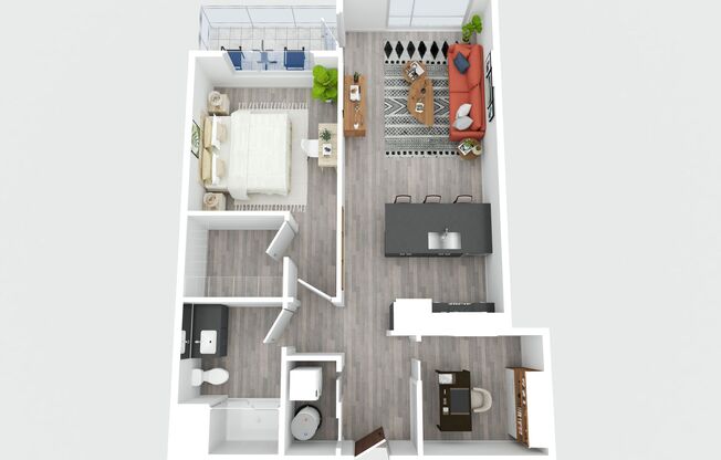 1 bed, 1 bath, 821 sqft, $1,750, Unit 616