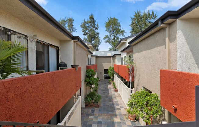 Pet-Friendly Apartments in Sherman Oaks CA - Brody Terrace - Private Balconies Overlook Courtyard