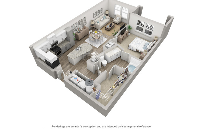 1 bed, 1 bath, 831 sqft, $1,445