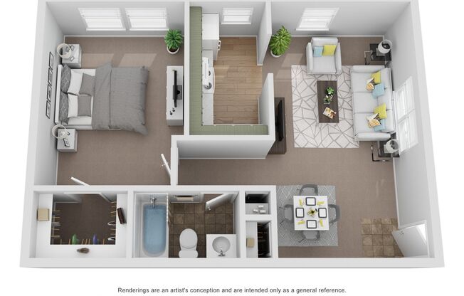 1 bed, 1 bath, 600 sqft, $875, Unit 5-G