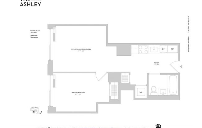 1 bed, 1 bath, 589 sqft, $4,625, Unit 1402