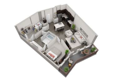 1 bed, 1 bath, 775 sqft, $1,589
