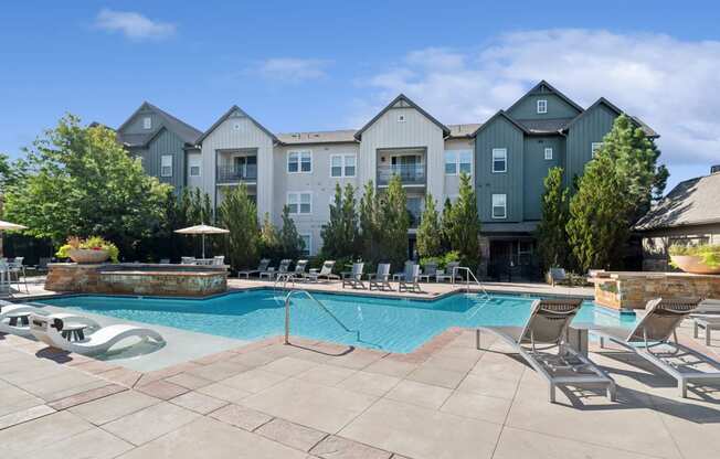 swimming pool at Berkshire Aspen Grove apartments