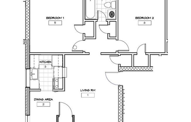 2 beds, 1 bath, 900 sqft, $2,032