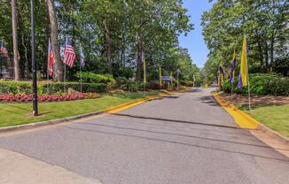 a sign on the side of a road