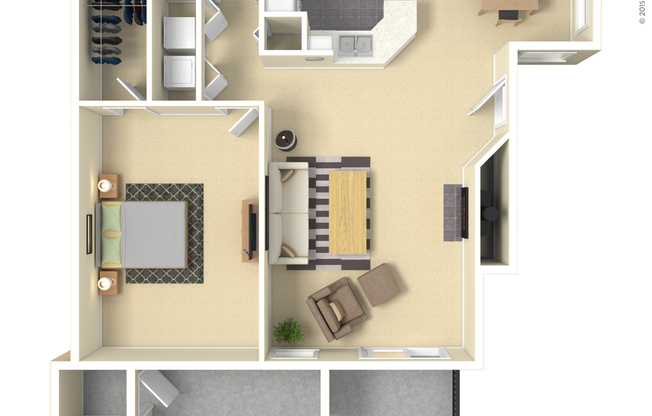 1 bed, 1 bath, 683 sqft, $1,583