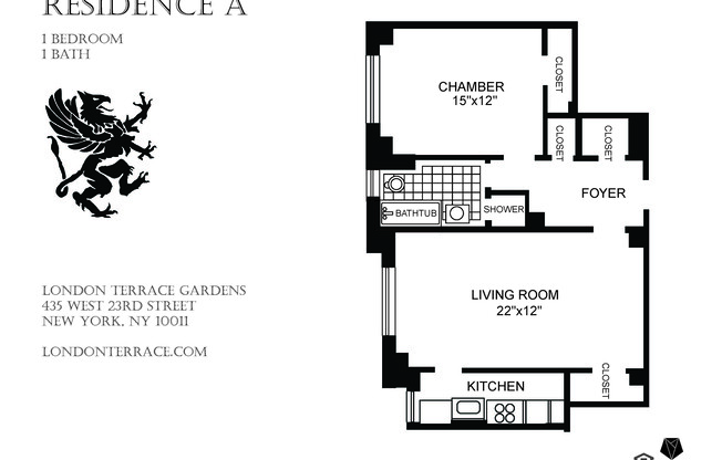 1 bed, 1 bath, 880 sqft, $5,995, Unit 2A