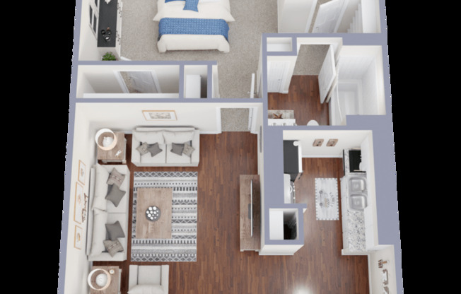 1 bed, 1 bath, 662 sqft, $1,340