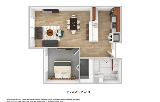 1 bed, 1 bath, 630 sqft, $1,321, Unit 405