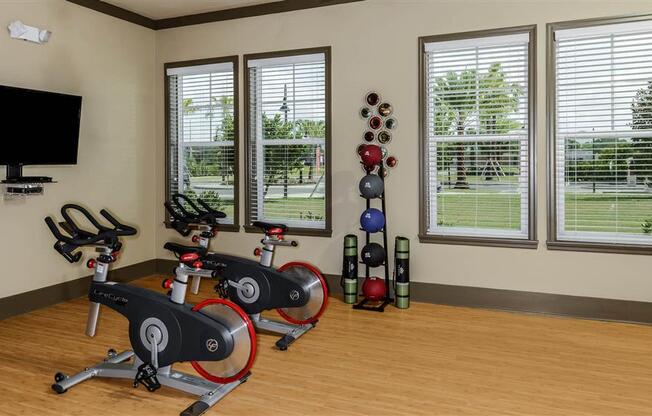 Yoga and Spin Studio at The Sedona Luxury Apartments in Tampa FL