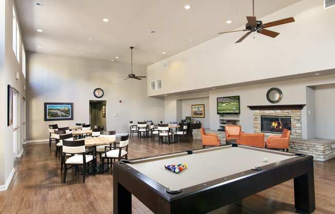 Billard Game Room at 55+ FountainGlen Pasadena, Pasadena, California