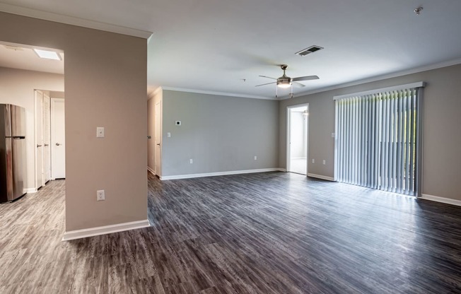 Lancaster Place Apartments in Calera Alabama photo of kitchen with living room