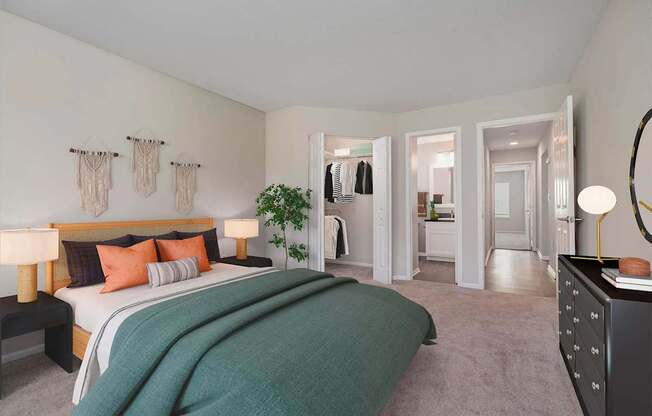 Carpeted Bedroom at Camden Place, Ohio