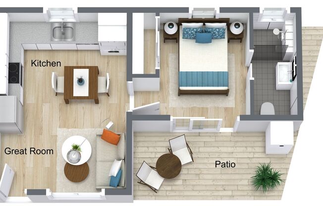1 bed, 1 bath, 350 sqft, $2,095, Unit 29