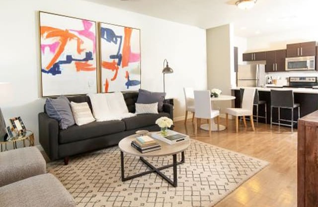 Ceiling Fan In Living Room at Parc on Center Apartments & Townhomes, Orem, UT, 84057