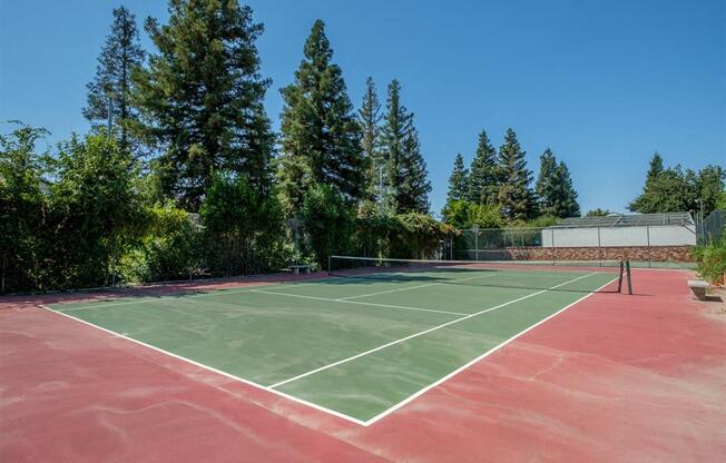 Tennis Court at Scottsmen Too Apartments, Clovis, California