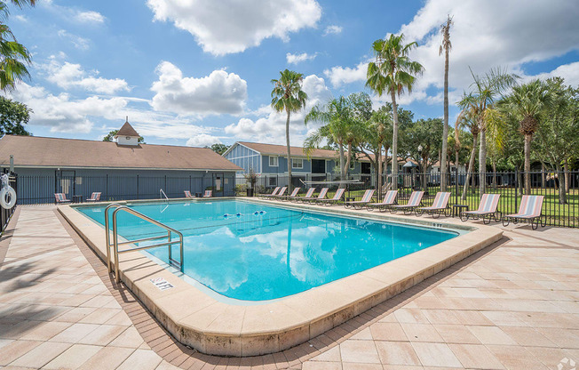 Pool at Captiva Club Apartments at 4401 Club Captiva Drive in Tampa, Florida 33615