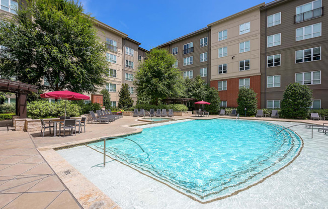 our apartments have a large pool for residents to enjoy