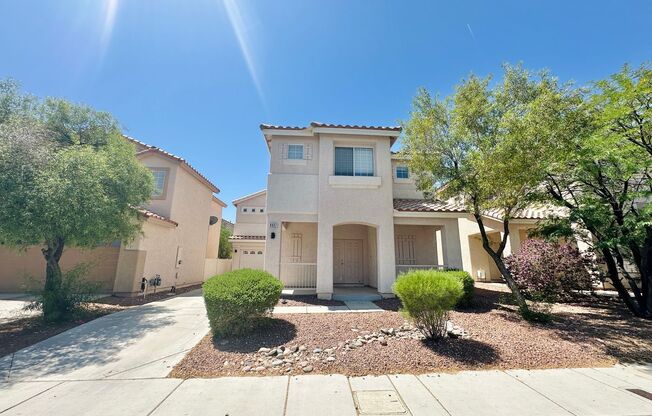 Newly renovated beautiful two story house with brand new vinyl plank flooring, an extra long driveway, and a covered front patio!