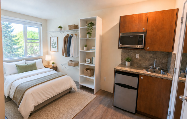 Studio, 1 bath, 160 sqft, $1,135, Unit 402