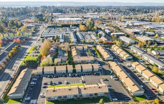The Acres Aerial View of Property