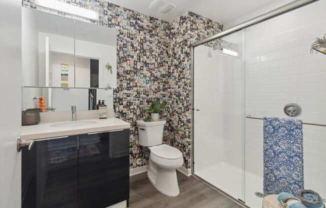 Spacious bathroom at Block C