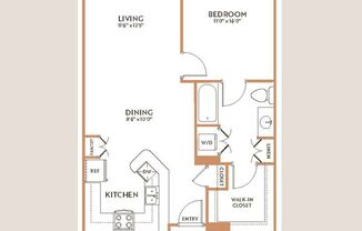 1 bed, 1 bath, 883 sqft, $2,086, Unit 303