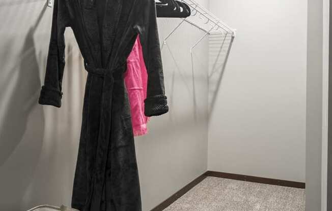 Walk-in closet at 360 at Jordan West best new apartments West Des Moines IA 50266