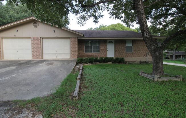 Walk to Torrey Park, and Live Minutes from Historic Gruene! 2/1/1 Duplex on a Corner Lot with Refrigerator Included! NBISD