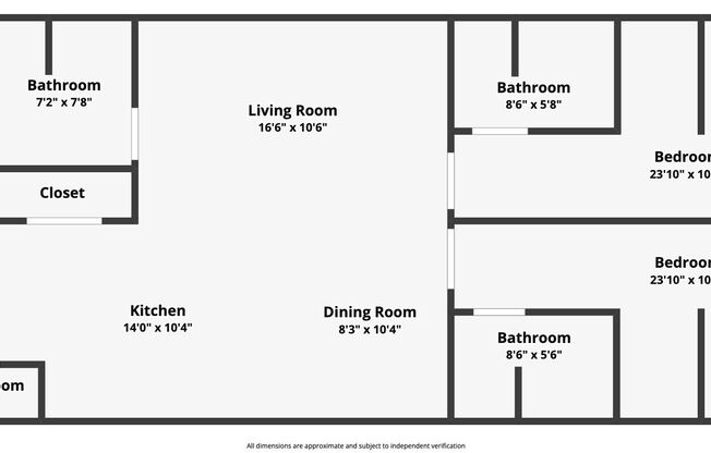 2 beds, 3 baths, 1,250 sqft, $1,295, Unit #4