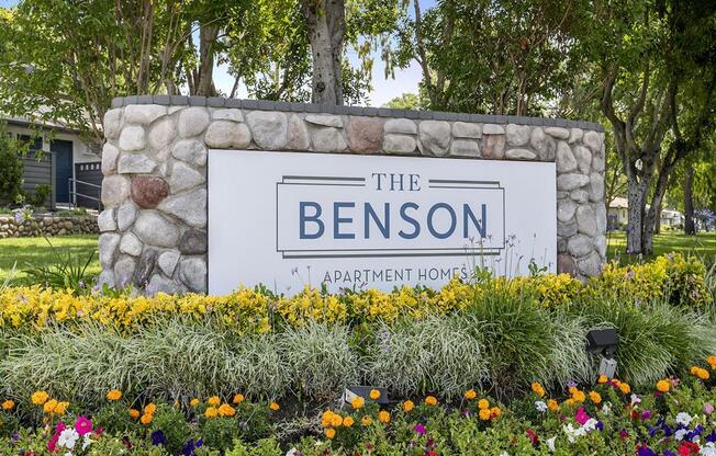 The Benson Monument Sign