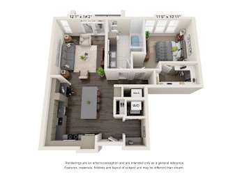 1 bed, 1 bath, 868 sqft, $1,646