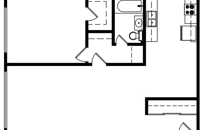 1 bed, 1 bath, 792 sqft, $1,975, Unit 06