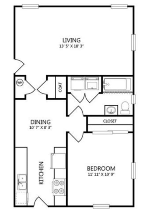 1 bed, 1 bath, 683 sqft, $1,299