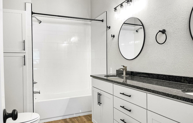 Experience elegance and comfort in this contemporary bathroom space.