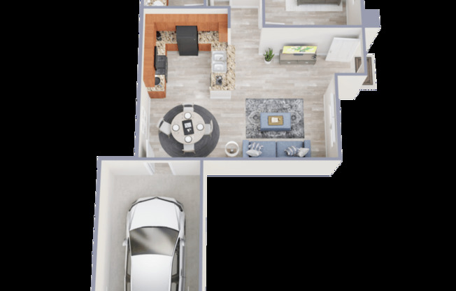1 bed, 1 bath, 647 sqft, $1,498
