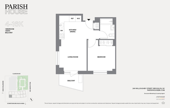 1 bed, 1 bath, $3,950, Unit 9K