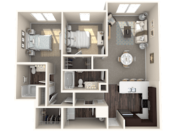 2 beds, 2 baths, 1,138 sqft, $1,971