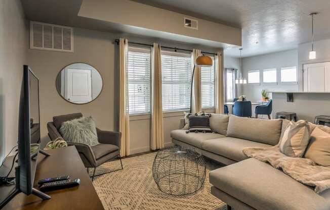 Prelude at Paramount Apartments Model Living Room
