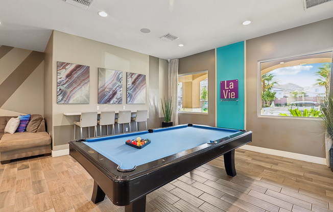 Pool Table Game Room and Lounge